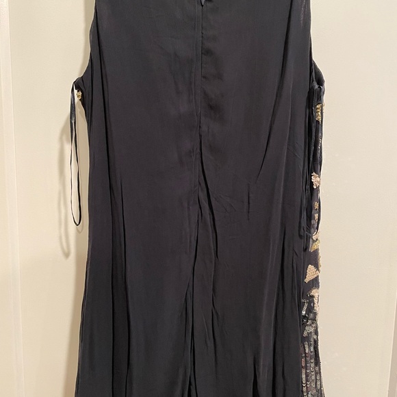 NWT Gracia Sequined Sparkle Navy Blue Mini Dress Sleeveless M - Picture 13 of 15